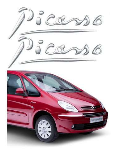 Par Adesivos Resinados Para Citroen Picasso Cromado 18849