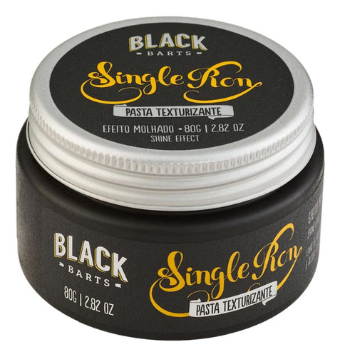 Pomada Para Cabelo Efeito Molhado Single Ron 80g Black Barts