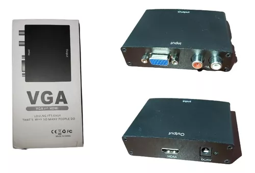  unbrand Convertidor HDMI a VGA HDMI a VGA Convertidor de video  HD Salida HDMI hasta 1080P / 1.3 : Electrónica