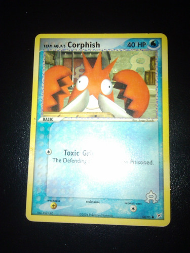 Team Aqua's Corphish - 50/95 Carta Pokemon 