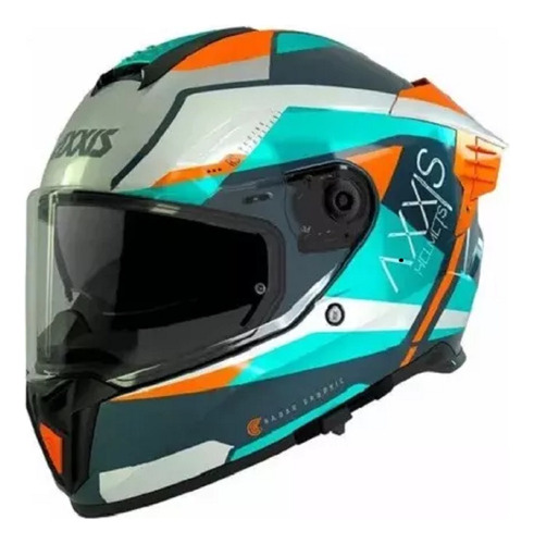 Casco Integral Axxis Hawk Radar Blanco (visera Y Pinlock)