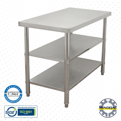Mesa Isla Doble Acero Inoxidable