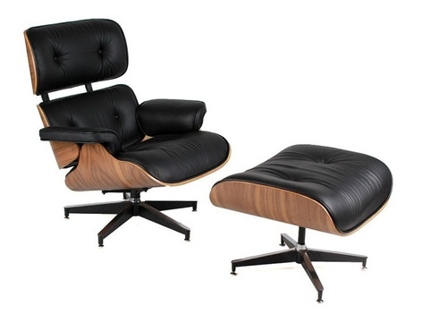 Sillón Eames Lounge Con Ottoman Ejecutivo Elegante Y Moderno