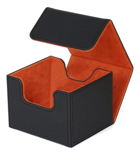 . Premium 130 Trading Card Deck Box Contenedor Con Naranja