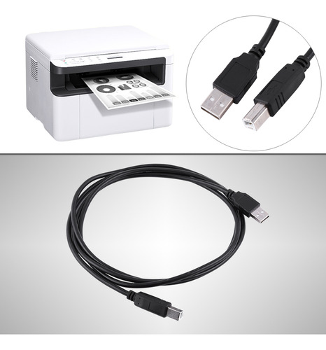 Cable De Escáner De 180 Cm Tipo A A B Para Impresora Usb 2.0