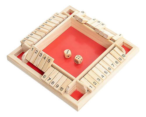 Juego De Dados D Wooden Con 10 Números Para Bar, Bar, Bar, P