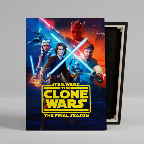 Cuadro Star Wars The Clone Wars Canvas 60x40 Cm Cine