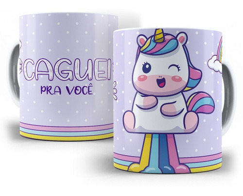Imagem 1 de 1 de Caneca Unicórnio Malcriado - Caguei Pra Você