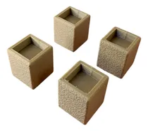 Comprar Patas Tacos Cuadrados X4 3x3cm Eleva 4cm Camas Muebles Silla