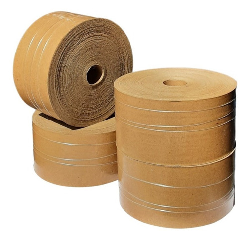 45 Fitas Gomadas Papel Kraft 80mm Com Reforço 1kg Embalagens
