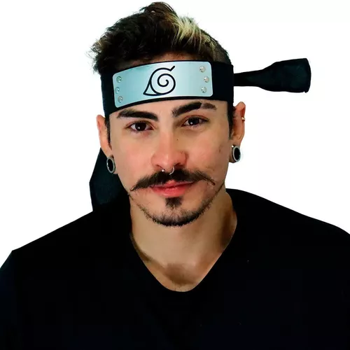 Bandana Naruto Vila Da Folha Faixa De cabeça Personagem Desenho infantil  Cosplay Fantasia