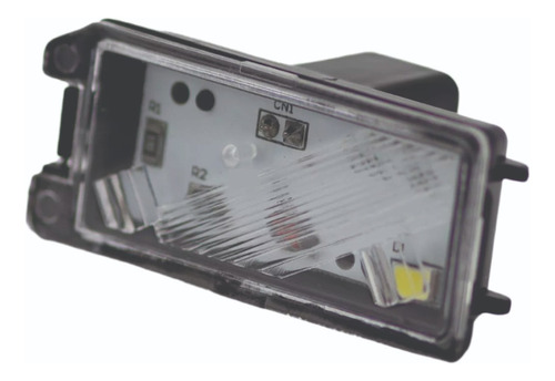 Par De Lanternas Luz De Placa Led Conector Quadrado Fiat 500