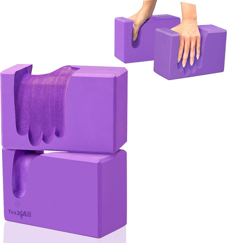 Yoga Blocks 2 Pack Wrist Support, Comfort, And Grip Strength