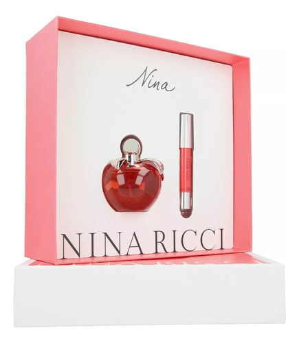 Perfume Nina 80ml Nina Ricci Set+labial Aroma Frutal Origina