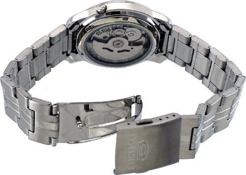 Seiko Reloj Automatico De Acero Inoxidable Con Esfera Blanca