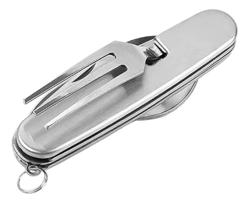 Utensilios De Acampada 5 En 1, Tenedor De Acero Inoxidable,