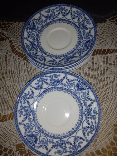 Platos De Te Porcelana Inglesa Empire Impecables (411)