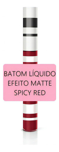 Batom Líquido Matte Mary Kay At Play Vermelho Spicy Red 6,5g