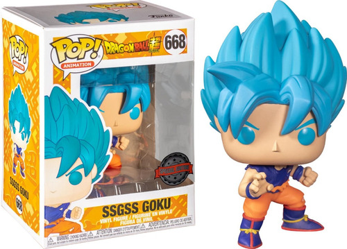 Funko Pop #668 Ssgss Goku - Dragon Ball Super - Exclusive
