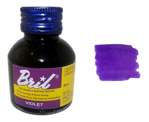 Tinta Para Caneta Tinteiro Bril Violeta 60ml
