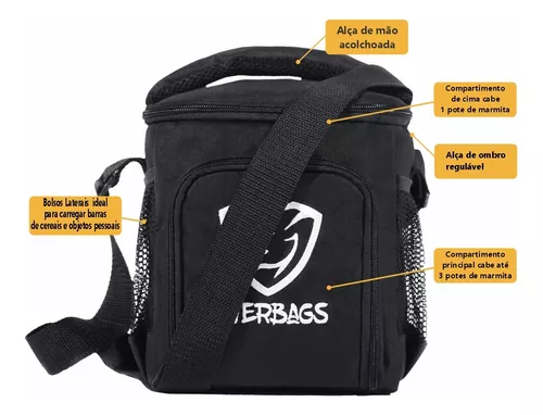 Bolsa Térmica Trabalho Lancheira Fitness Pronta Entrega 7l