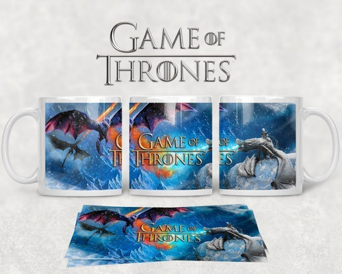Kit Diseños Plantillas Tazas Game Of Thrones Sublimación M3