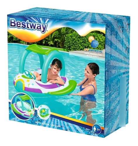 Silla Inflable Para Bebe Space Splash Modelo 34149