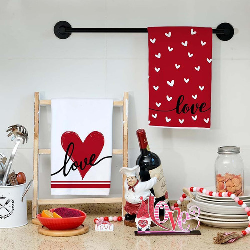 Juego De Toallas Para El Día De San Valentín, Toalla De Coci