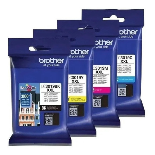 Kit Cartuchos Lc3019 Brother Cmyk Originales J6930/6530/ 