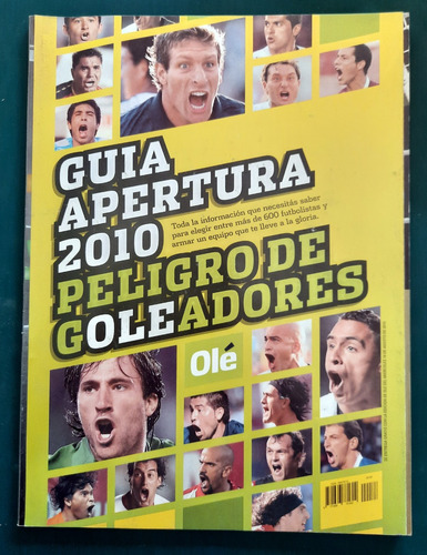 Revista Guia Olé Campeonato Apertura 2010 River Boca