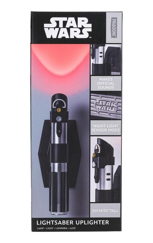 Lampara De Noche Decorativa Sable De Luz Star Wars Estructura Negra