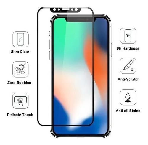 Imagen 7 de 8 de Film Vidrio Templado Full 5d 6d Para iPhone 11 11 Pro Max