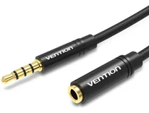 Comprar VentionCable Extensor de Audio Vention - Auxiliar Jack 3.5 mm Macho a Hembra MiniPlug Hi-Fi 0.5 Metros Negro Trenzado Stereo TRRS Plug a Plug Microfono Celular Auto PC Auriculares Tablet BHBBD