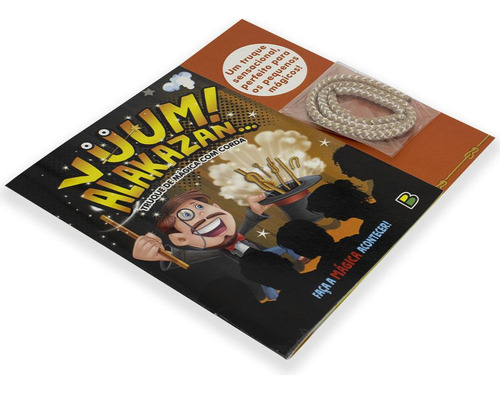 Vuum! Alakazan...Truque de Mágica com CORDA, de Brijbasi Art Press Ltd. Editorial Brasileitura, capa mole em português, 2022