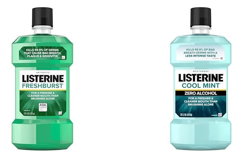 Enjuagues Bucales Listerine Freshburst & Zero Alcohol Cool M