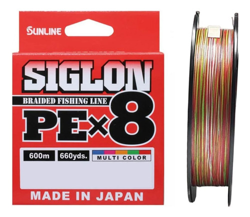 Linha Sunline Siglon X8 Pe2.5 0,270mm 40lb Carretel C/ 600m