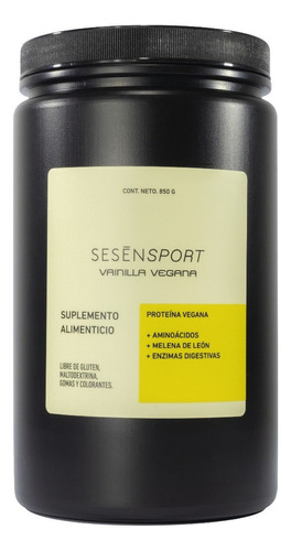 Sesen Sport Proteína Vegana Con Aminoácidos Y Enzimas Sabor Vainilla