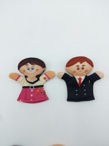 Titeres X 5 Mini Dedo Modelos Familia Dramatizacion Educando