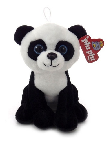 Peluche Animal Oso Panda  Ojos Brillosos 25 Cm. Phi Phi Toys