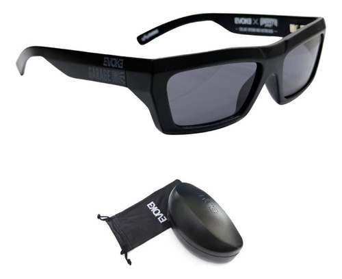 Óculos De Sol Evoke X Shibuya Outlaw Sa11 Black Matte Total
