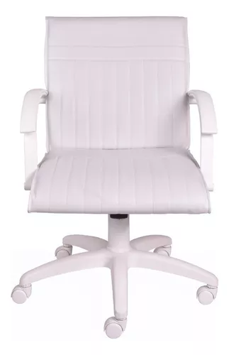 Outlet: Silla de oficina blanca con ruedas