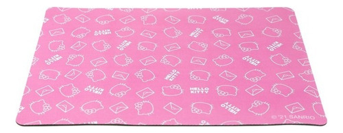 Mouse de computador Hello Kitty + Mat HKM-N83 cor rosa