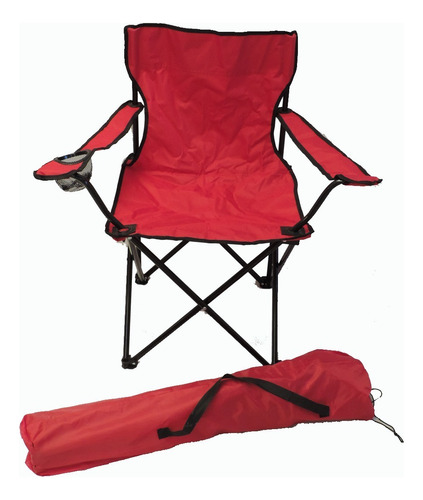Resel Pack De 6 Sillas Plegables Tipo Camping Para Exterior Color Rojo