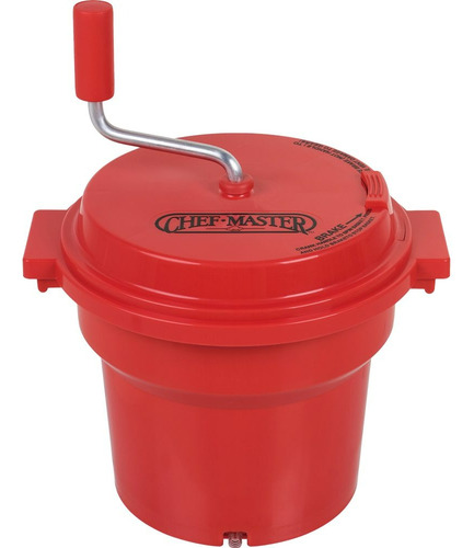 Centrifugador De Lechugas Capacidad 2.5 Galones Color Rojo