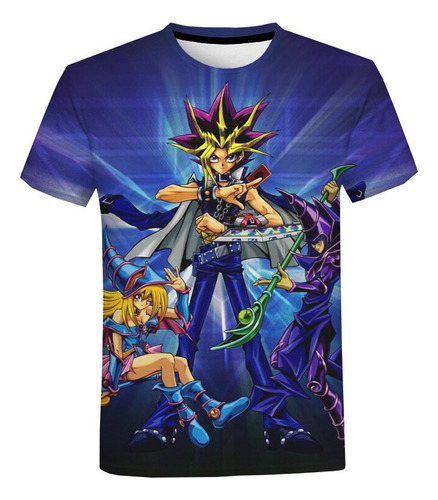 ¡yu-gi-oh! Playera De Manga Corta Estampada En 3d Con Gráfi