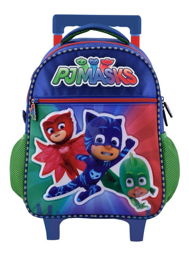 Mochila Carro Jardin 14p Disney Pj Masks Footy #798 Manias