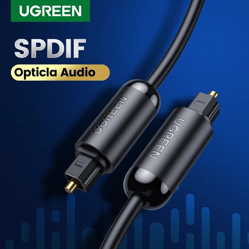Cable Óptico De Audio Digital Ugreen Toslink 1 Metro