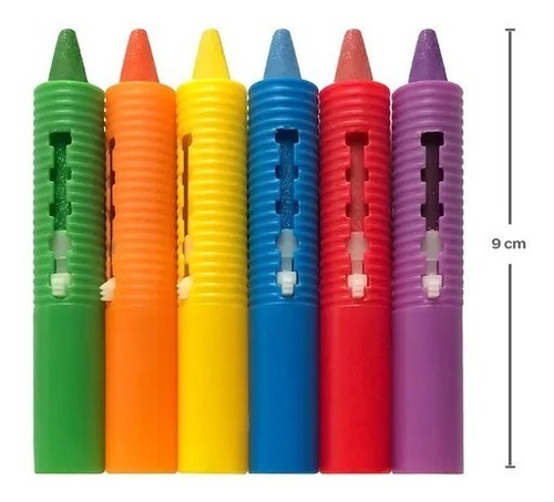 Imagem 3 de 3 de Brinquedo Infantil De Banho Giz Risque E Apague
