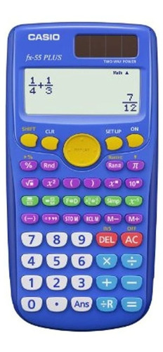 Casio Fx-55 Mas Calculadora De Fracciones De Escuela Primar