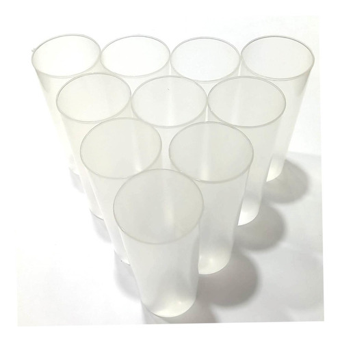 Vasos Pp Plástico Transparente X 10 Unidades - 5 Soles